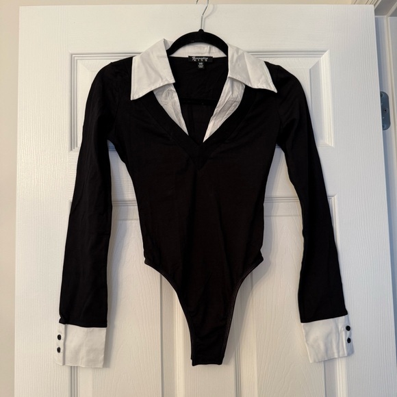 Dolls Kill ELEANOR COLLARED BODYSUIT - GENERATION KISS - Picture 3 of 7